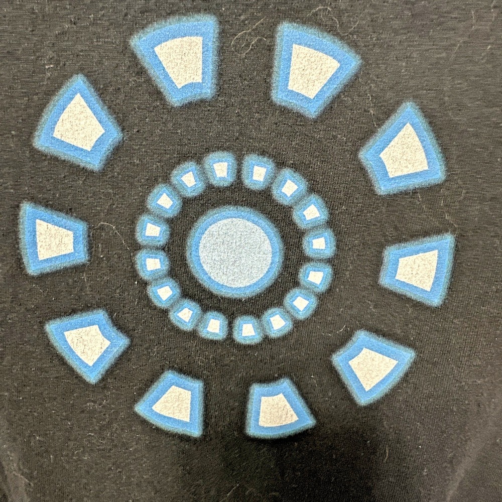 Tony Stark / Iron Man Arc Reactor Logo T-Shirt - Marvel / Avengers Med EUC - Picture 2 of 8